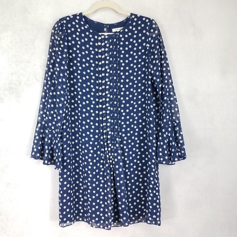 NEW Max Studio S Polka Dot Mini Shift Dress Lightweight NEW